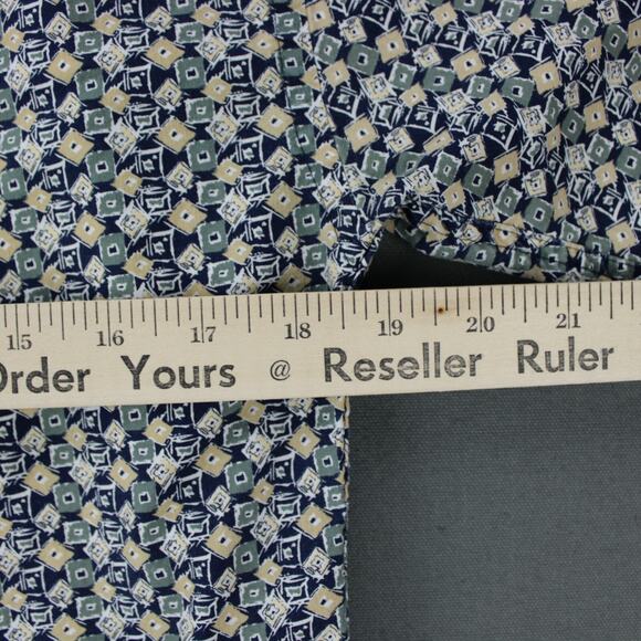 Vtg Perry Ellis Supreme Shirt Men Small Multicolor Geometric Argyle Short Sleeve - Picture 5 of 6